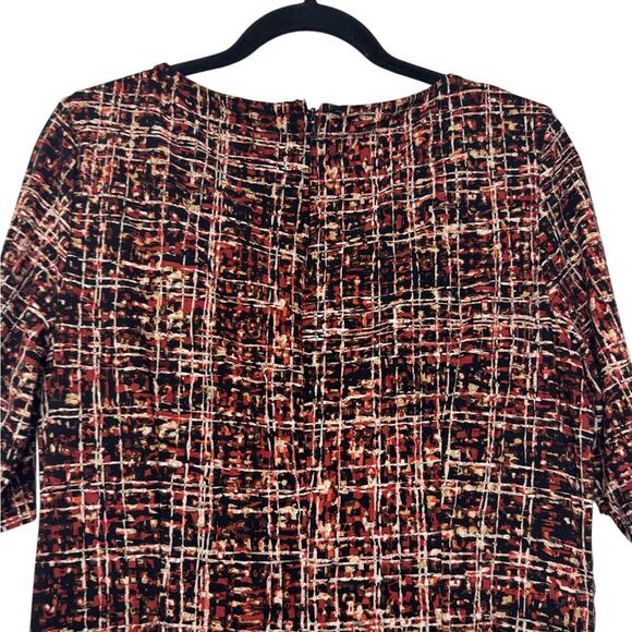 Anne Klein Sheath Dress Size 12 Multicolor Bodycon Stretch Work Office Career - Picture 7 of 8